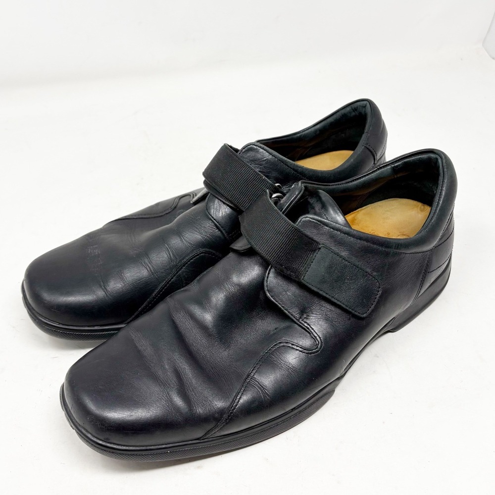 Cole Haan Mens Black Leather Monk Strap Casual Shoes Size 9.5 M‎